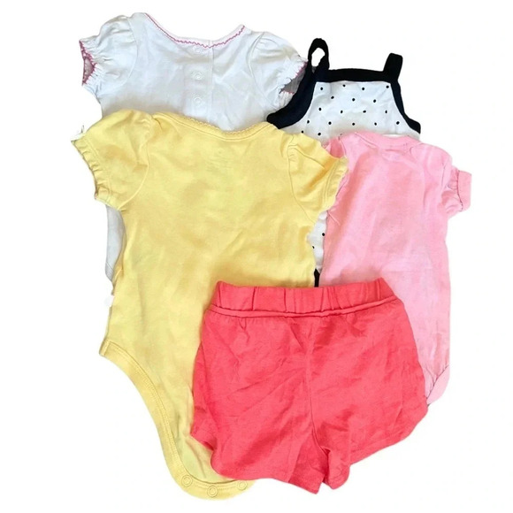 Adorable Baby Girls’ Bodysuits and Shorts Bundle,Circo, Small Wonders, Old Navy, - Picture 3 of 4